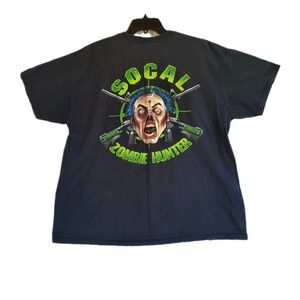 Turner's SoCal Zombie Hunter T-Shirt XL Black Graphic Tee Outdoorsman